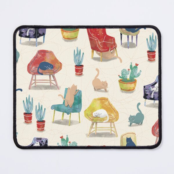 Item preview, Cats and Cozy Chairs [cream]  designed and sold by Aia UENO design.