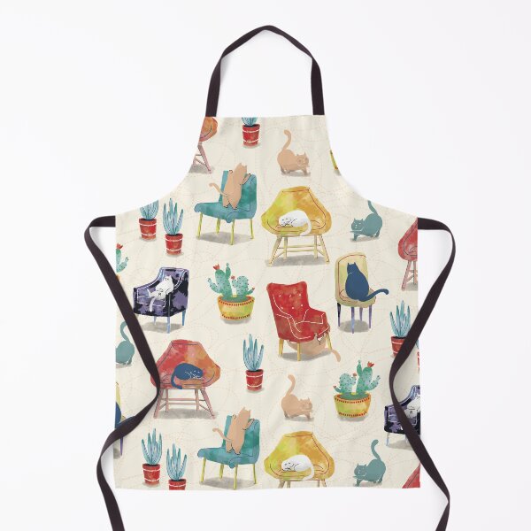 Item preview, Cats and Cozy Chairs [cream]  designed and sold by Aia UENO design.