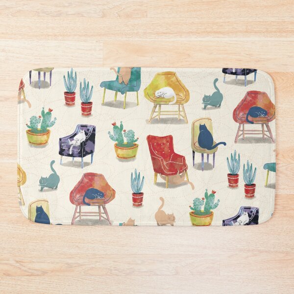 Item preview, Cats and Cozy Chairs [cream]  designed and sold by Aia UENO design.