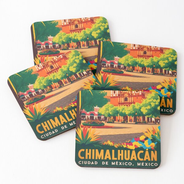 Item preview, Chimalhuacan Ciudad de Mexico Vintage Travel Tourism designed and sold by TravelersGems.