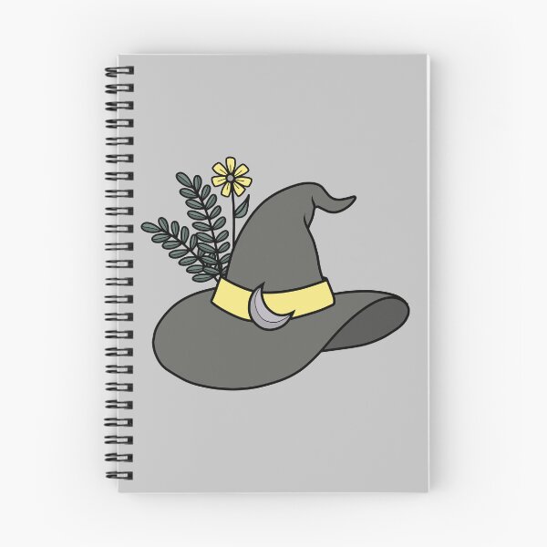 Item preview, Cute, Gray Witch Hat with Yellow Flower designed and sold by DappledMoon.