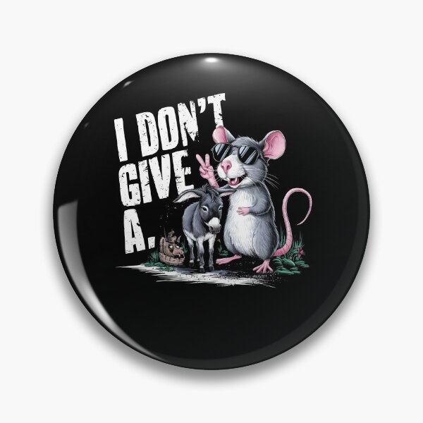 Item preview, I Don't Give A Donkey and Rat Funny Cute Donkey and Rat designed and sold by MTRBSK11.