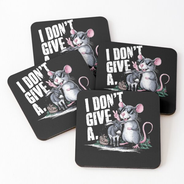 Item preview, I Don't Give A Donkey and Rat Funny Cute Donkey and Rat designed and sold by MTRBSK11.
