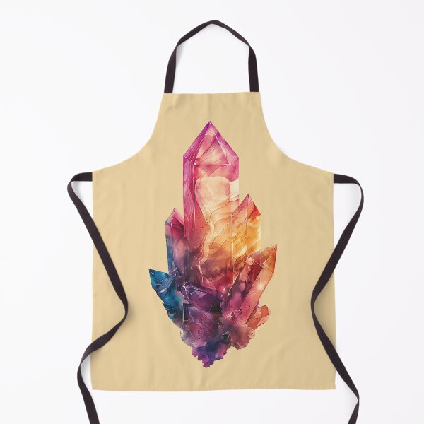 Item preview, Amethyst Crystal Gemstone with Watercolor Effect Pink and Purple designed and sold by meganohm.