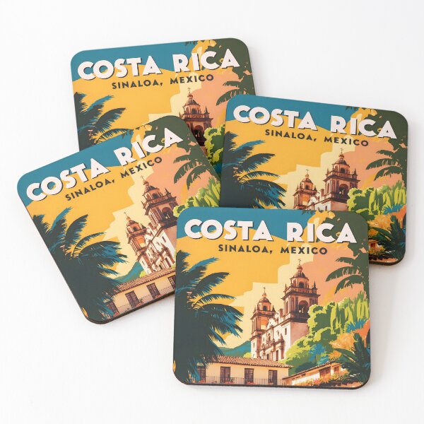 Item preview, Costa Rica Sinaloa Mexico Vintage Travel Tourism  designed and sold by TravelersGems.