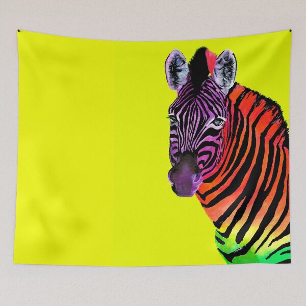 Item preview, Technicolour Zebra by Rykie designed and sold by MarykeArt.