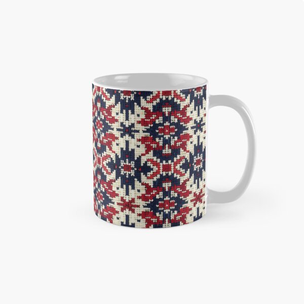 Item preview, Traditional Red and Blue Woven Pattern designed and sold by ImagineCorner.