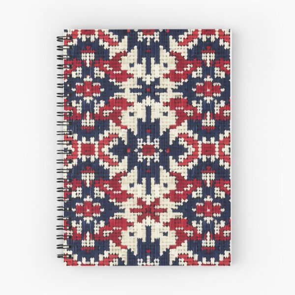 Item preview, Traditional Red and Blue Woven Pattern designed and sold by ImagineCorner.