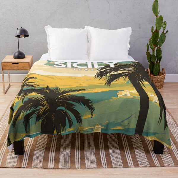 Item preview, Sicily Italy Vintage Art Poster designed and sold by ZionPosteria.