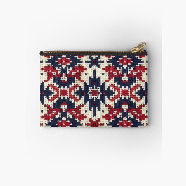 Item preview, Traditional Red and Blue Woven Pattern designed and sold by ImagineCorner.