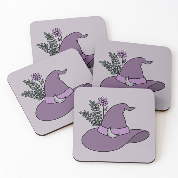 Item preview, Cute, Lavender Witch Hat with Flower designed and sold by DappledMoon.