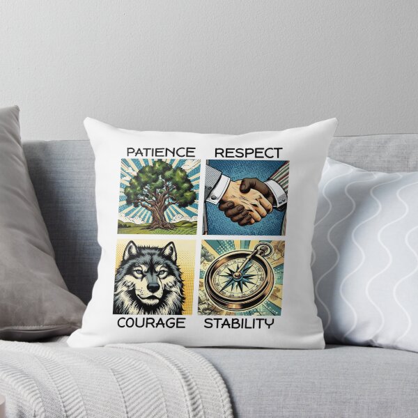 Item preview, Patience, Respect, Courage, Stability (on light) designed and sold by DaddiestAnalyst.