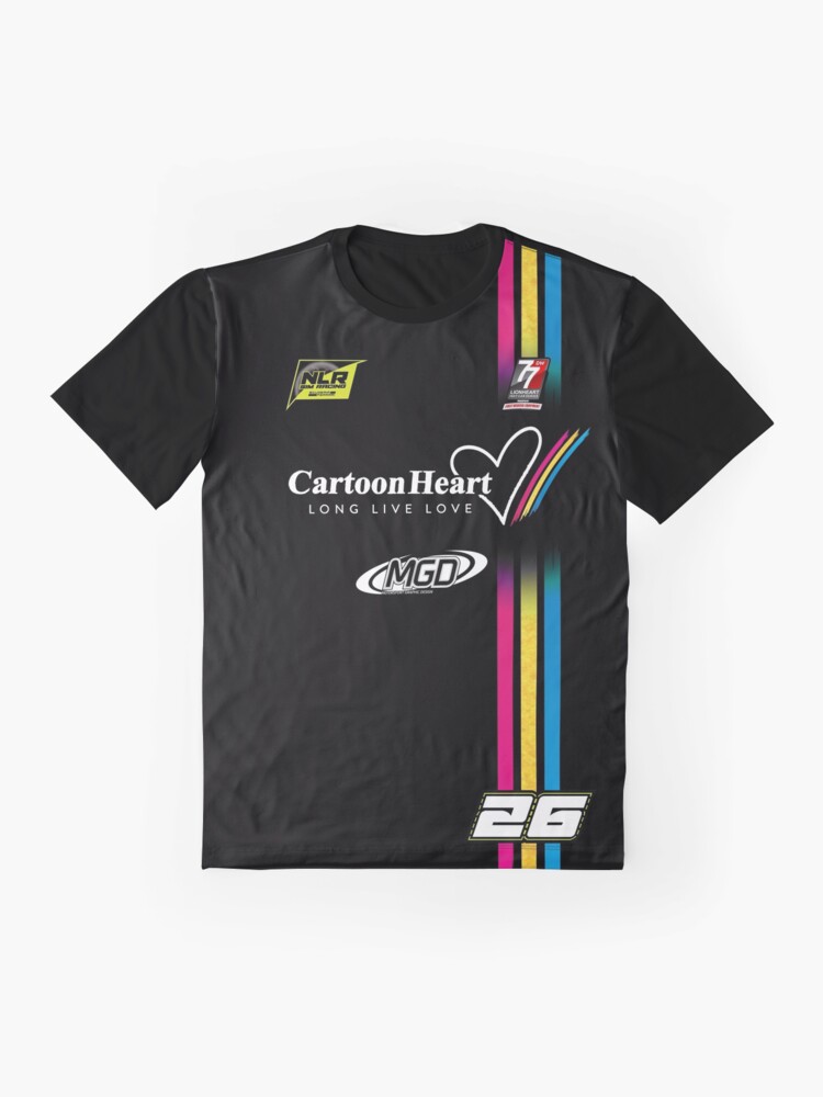 Alternate view of NLR "Sim Shirt" Cartoon Heart #26 Graphic T-Shirt
