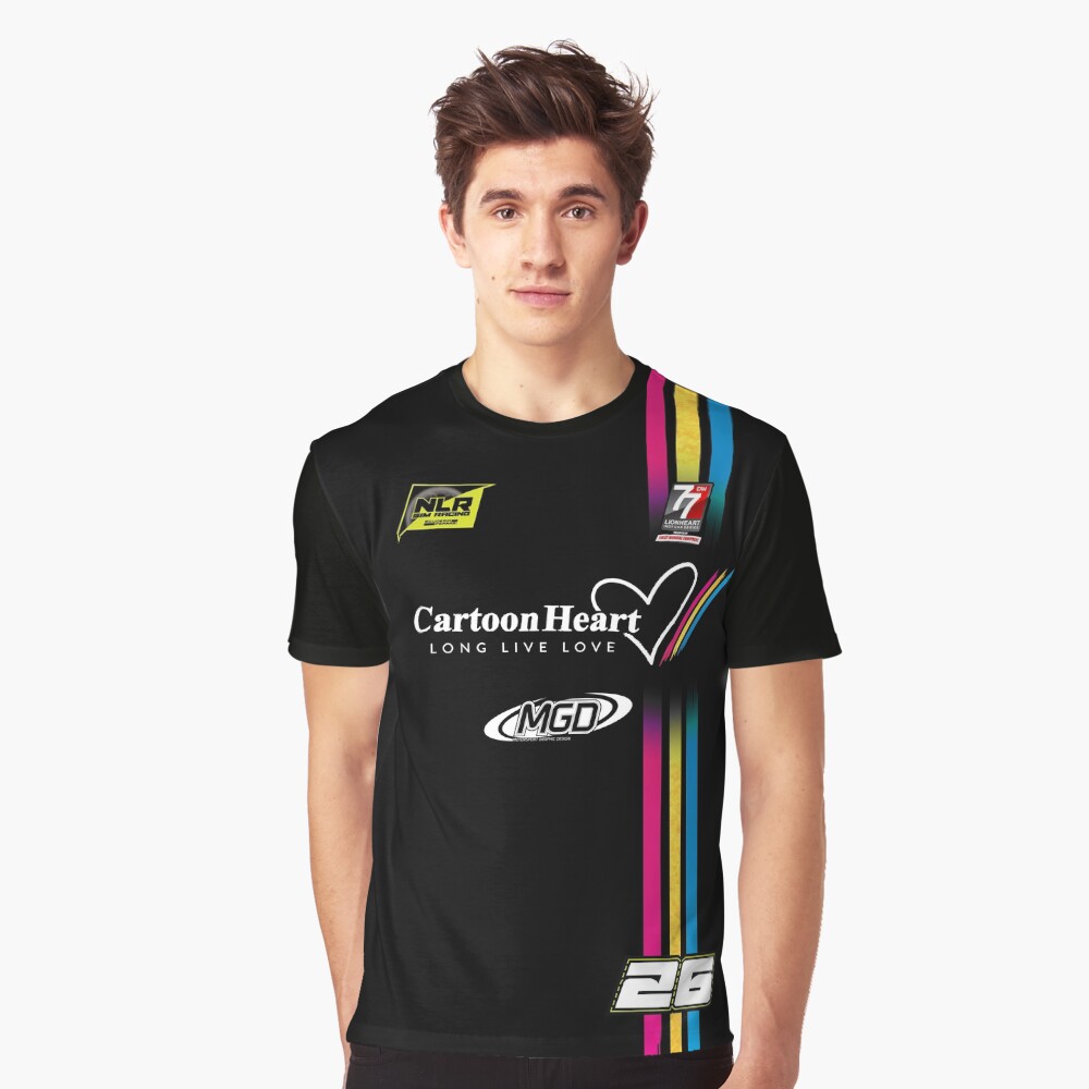 NLR "Sim Shirt" Cartoon Heart #26 Graphic T-Shirt