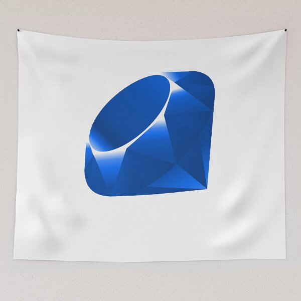 Item preview, Ruby Blue Logo Programming Language T-Shirt designed and sold by Rainwater Merch.
