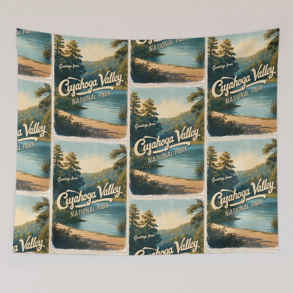 Item preview, Cuyahoga Valley National Park Postcard Vintage Retro Travel Vintage designed and sold by TravelPostcardGems.