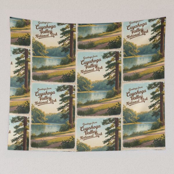 Item preview, Cuyahoga Valley National Park Postcard Vintage Retro Travel Vintage designed and sold by TravelPostcardGems.