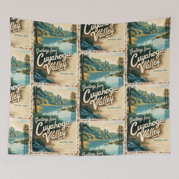 Item preview, Greetings From Cuyahoga Valley National Park Postcard Vintage Retro Travel Vintage designed and sold by TravelPostcardGems.