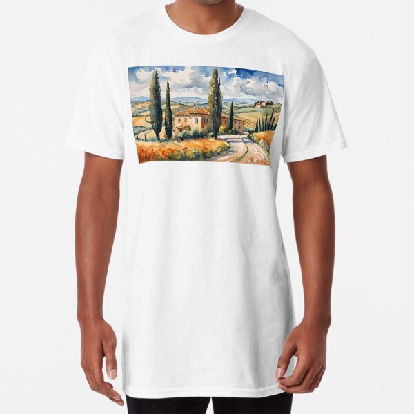 Tuscany and The Tuscan Countryside, Italy Long T-Shirt