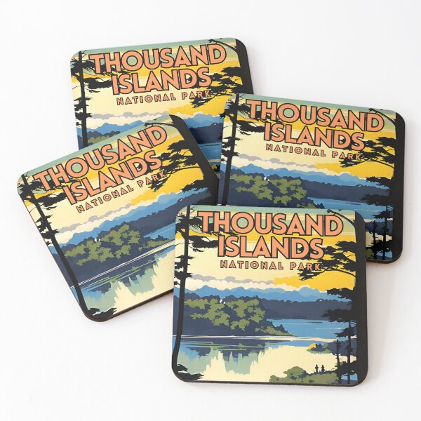 Item preview, Thousand Islands National Park Vintage designed and sold by ZionPosteria.