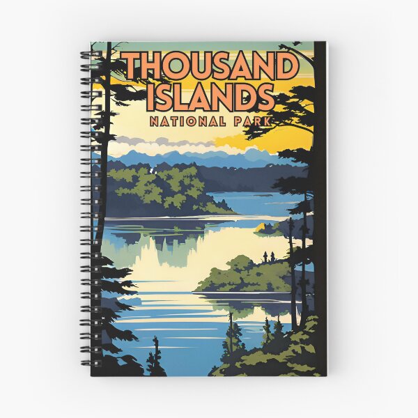 Item preview, Thousand Islands National Park Vintage designed and sold by ZionPosteria.