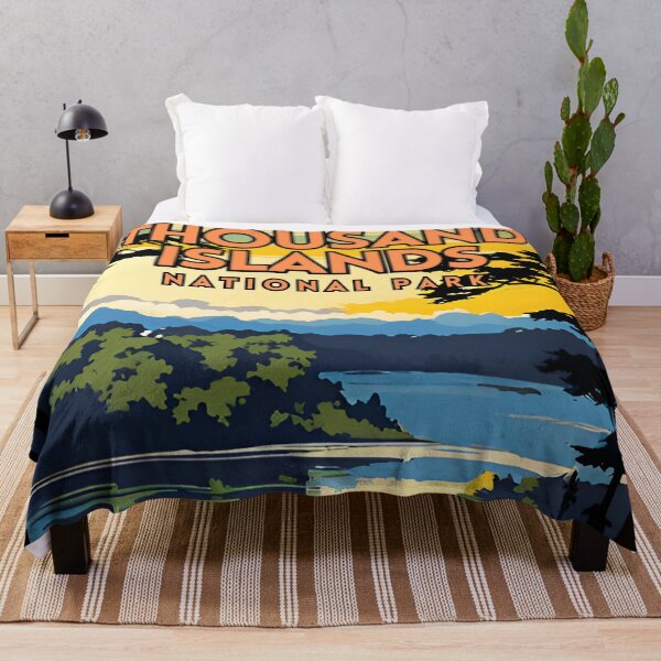 Item preview, Thousand Islands National Park Vintage designed and sold by ZionPosteria.