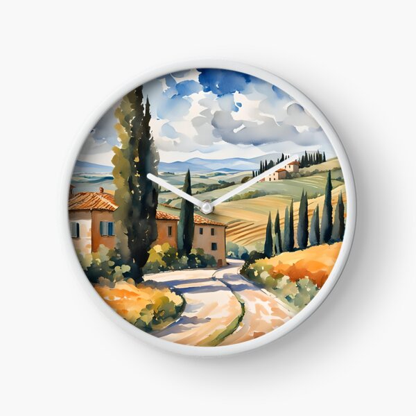 Tuscany and The Tuscan Countryside, Italy Clock