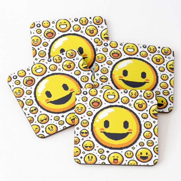 Item preview, The yellow circle has a joyful face. designed and sold by kankan22.