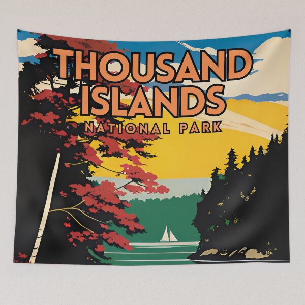 Item preview, Thousand Islands National Park designed and sold by ZionPosteria.