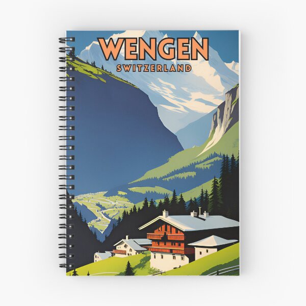 Item preview, Wengen Switzerland Travel Poster designed and sold by ZionPosteria.