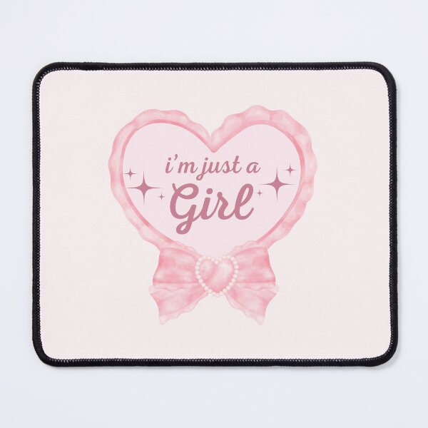 Item preview, I'm Just a Girl | Pink Ribbon Coquette designed and sold by ArtsieAxxie.