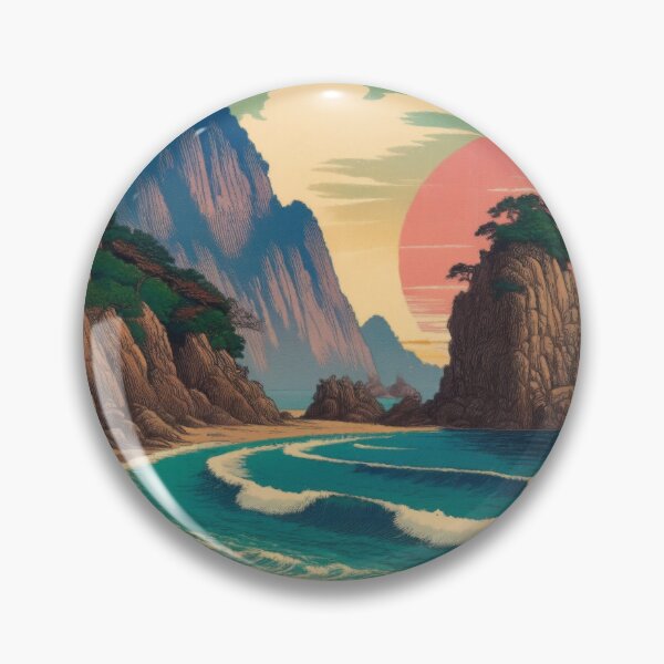 Item preview, Morning Hues - A Contemporary Ukiyo-e Nature Landscape designed and sold by Kijiermono.