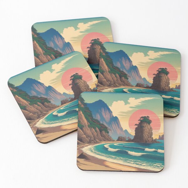 Item preview, Morning Hues - A Contemporary Ukiyo-e Nature Landscape designed and sold by Kijiermono.