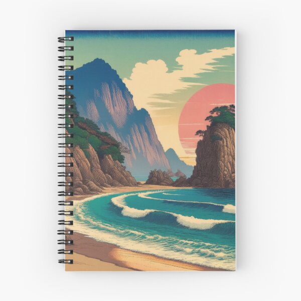 Item preview, Morning Hues - A Contemporary Ukiyo-e Nature Landscape designed and sold by Kijiermono.
