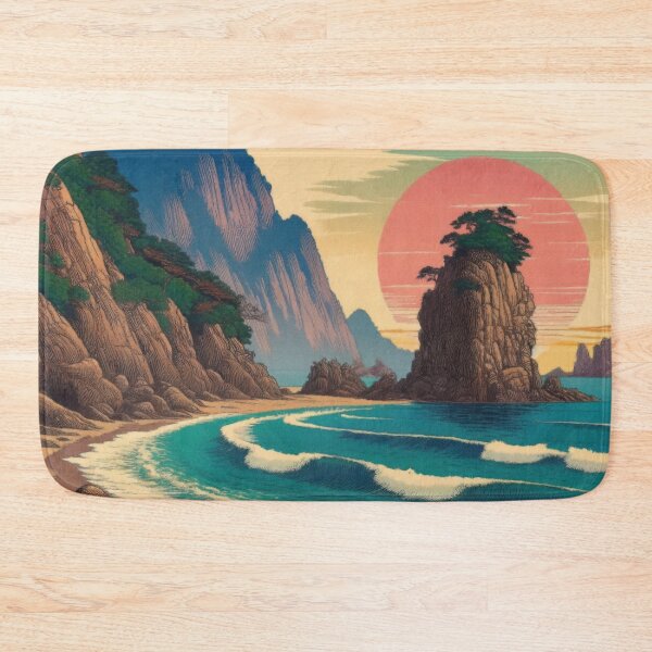 Item preview, Morning Hues - A Contemporary Ukiyo-e Nature Landscape designed and sold by Kijiermono.