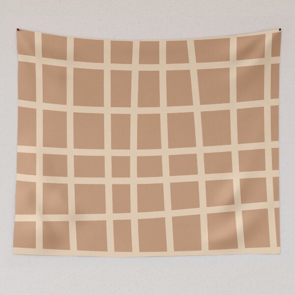 Item preview,  Irregular brown grid designed and sold by Ivy-Triggs.