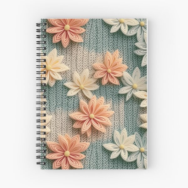 Item preview, Flora Crocheted Flowers Seamless Pattern A19 designed and sold by ArtsyAbode66.