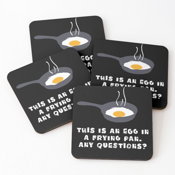 Item preview, This is an egg in a frying pan, any questions? designed and sold by WhackoDesigns.