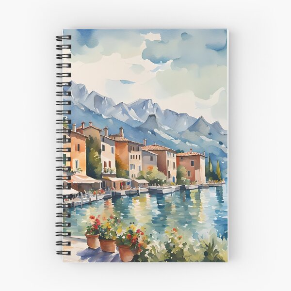 Item preview, The Italian Lakes in a Watercolour Style designed and sold by Country-Artist.