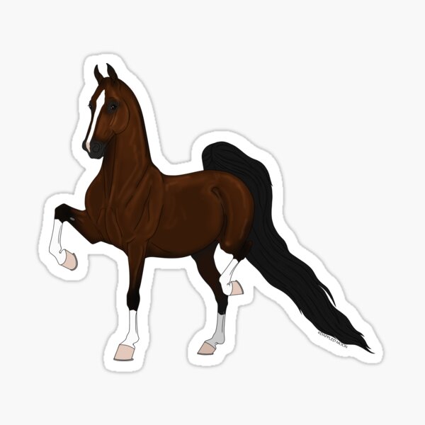 Aperçu de l'œuvre Cheval de selle américain bai créée et vendue par DappledMoon.