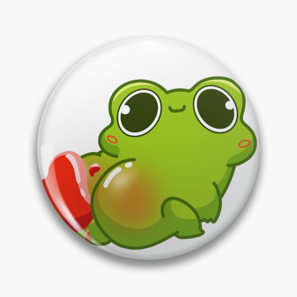 Item preview, Kawaii Frog Heart Fart designed and sold by Emotiq.