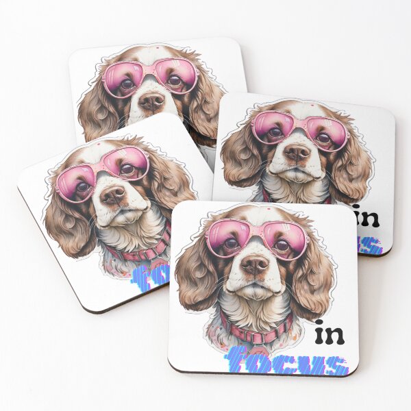 Item preview, Alpine Spaniel Dog Pattern - Charming and Elegant Design for Dog Lovers designed and sold by Playful Strokes pom@pom.