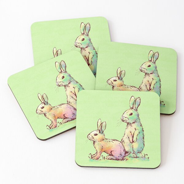 Item preview, Psychedelic Fur Bunnies designed and sold by ElephantShoe.