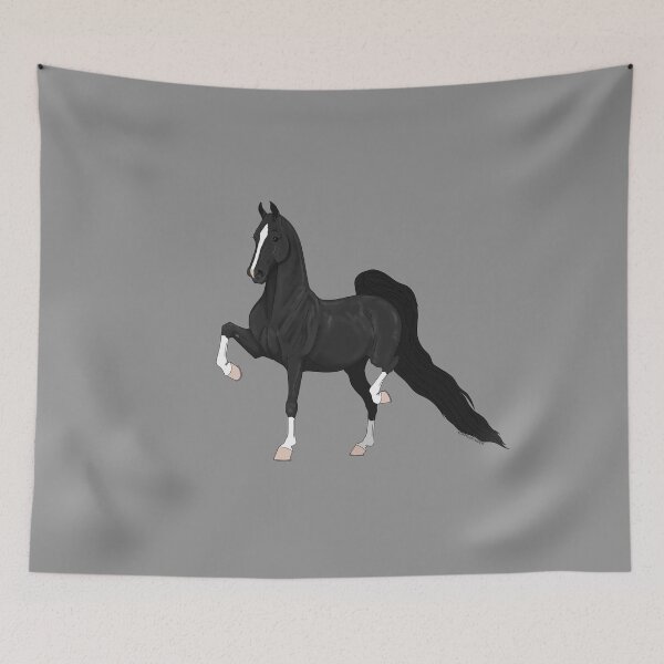 Item preview, Black American Saddlebred Horse designed and sold by DappledMoon.