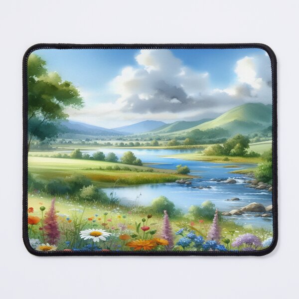 Item preview, Serene Valley River Landscape designed and sold by Fashiospice07.