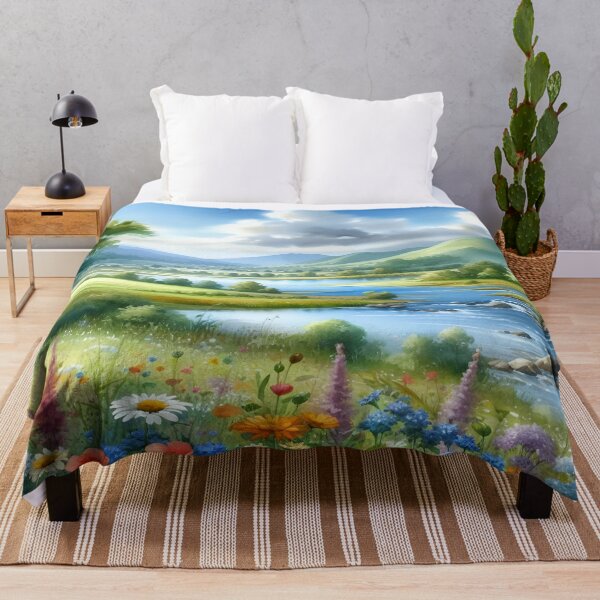 Item preview, Serene Valley River Landscape designed and sold by Fashiospice07.