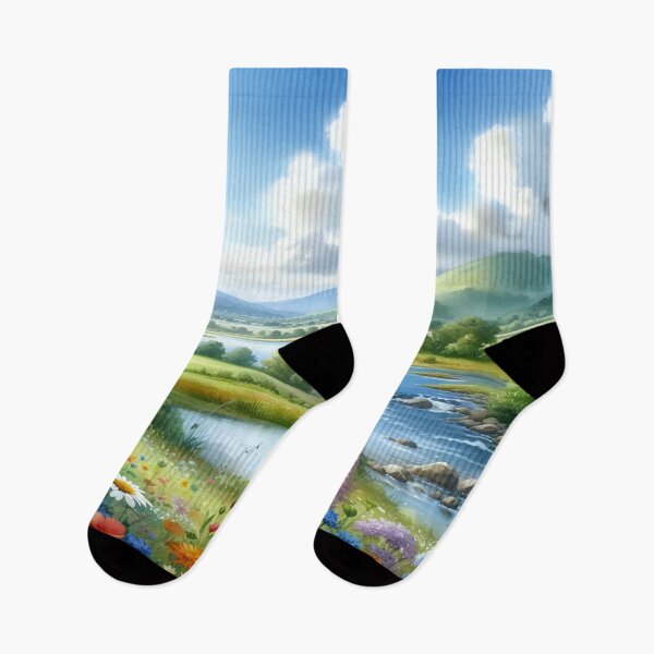 Item preview, Serene Valley River Landscape designed and sold by Fashiospice07.