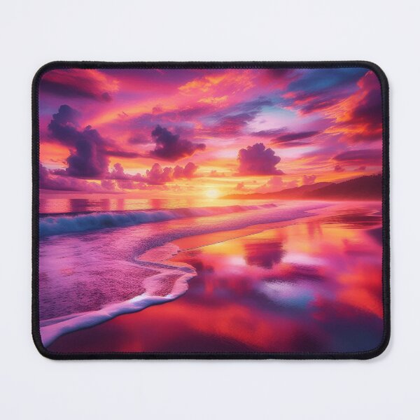 Item preview, Vibrant Beach Sunset Art designed and sold by Fashiospice07.