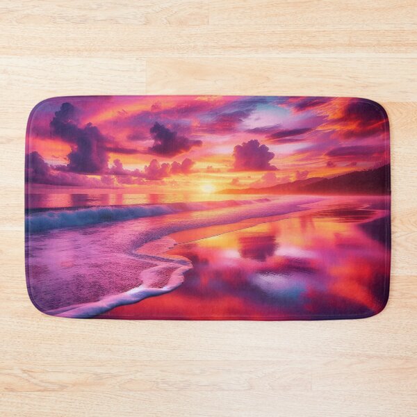Item preview, Vibrant Beach Sunset Art designed and sold by Fashiospice07.