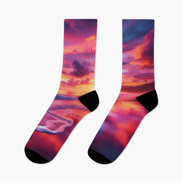 Item preview, Vibrant Beach Sunset Art designed and sold by Fashiospice07.